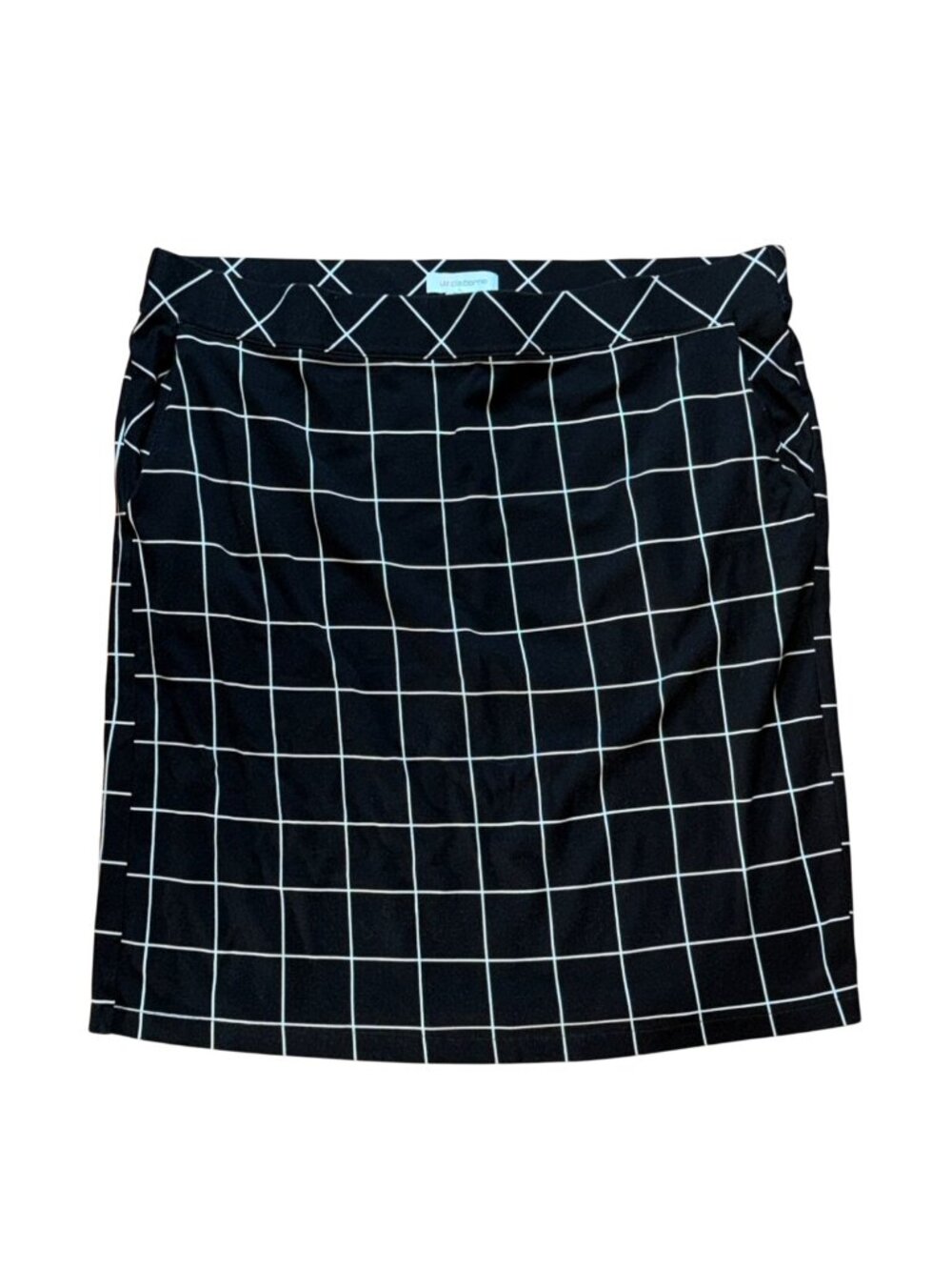 Liz Claiborne Womens Pull On Shirt W/ Stretch-Black-XL-GUC